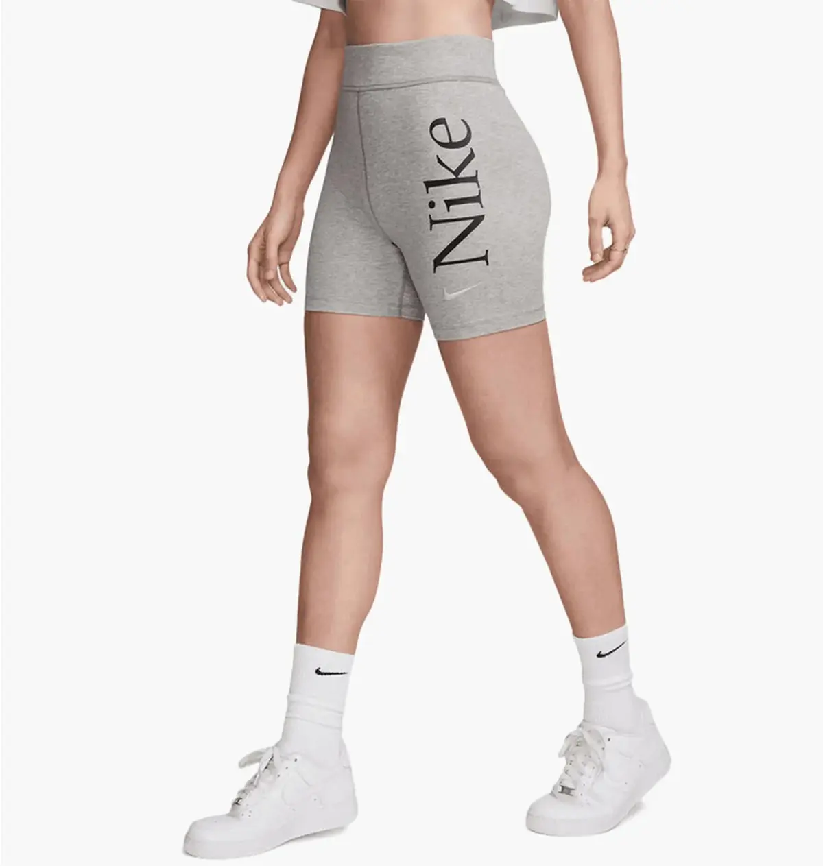 Шорти жіночі Nike Sportswear Classic High-Waisted Grey