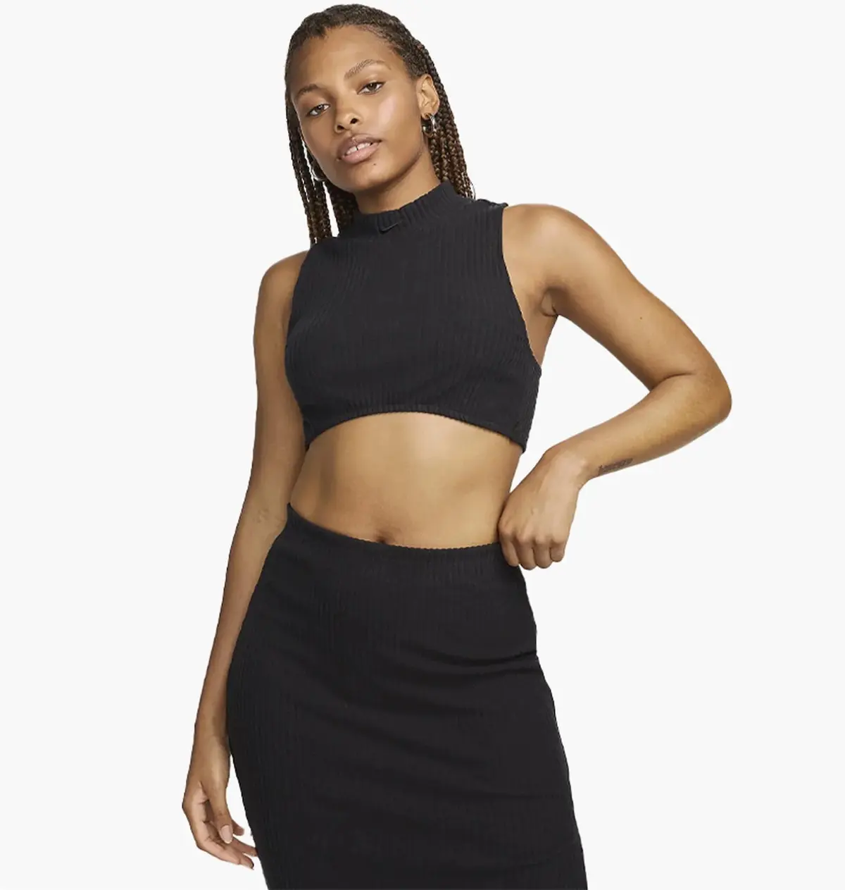 Спортивный топ женской Nike W Nsw Chll Knt Rib Crp Tnk
