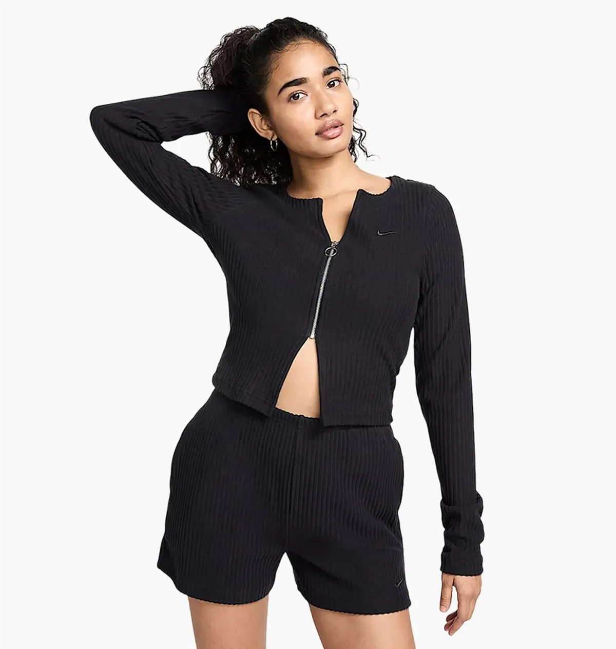 Кофта жіночі Nike Sportswear Chill Rib Black