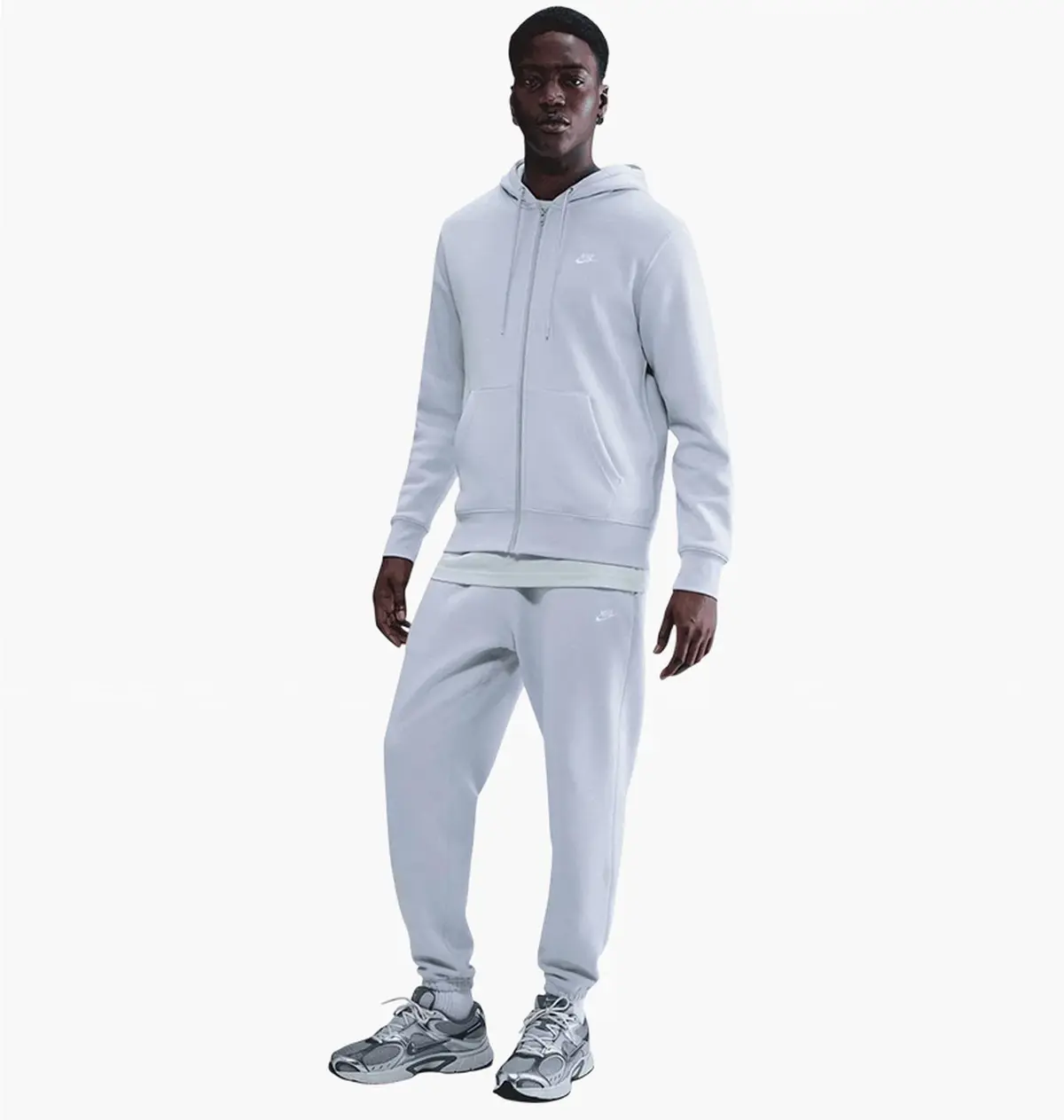 Кофта мужская Nike Club Fleece Full-Zip Hoodie Blue