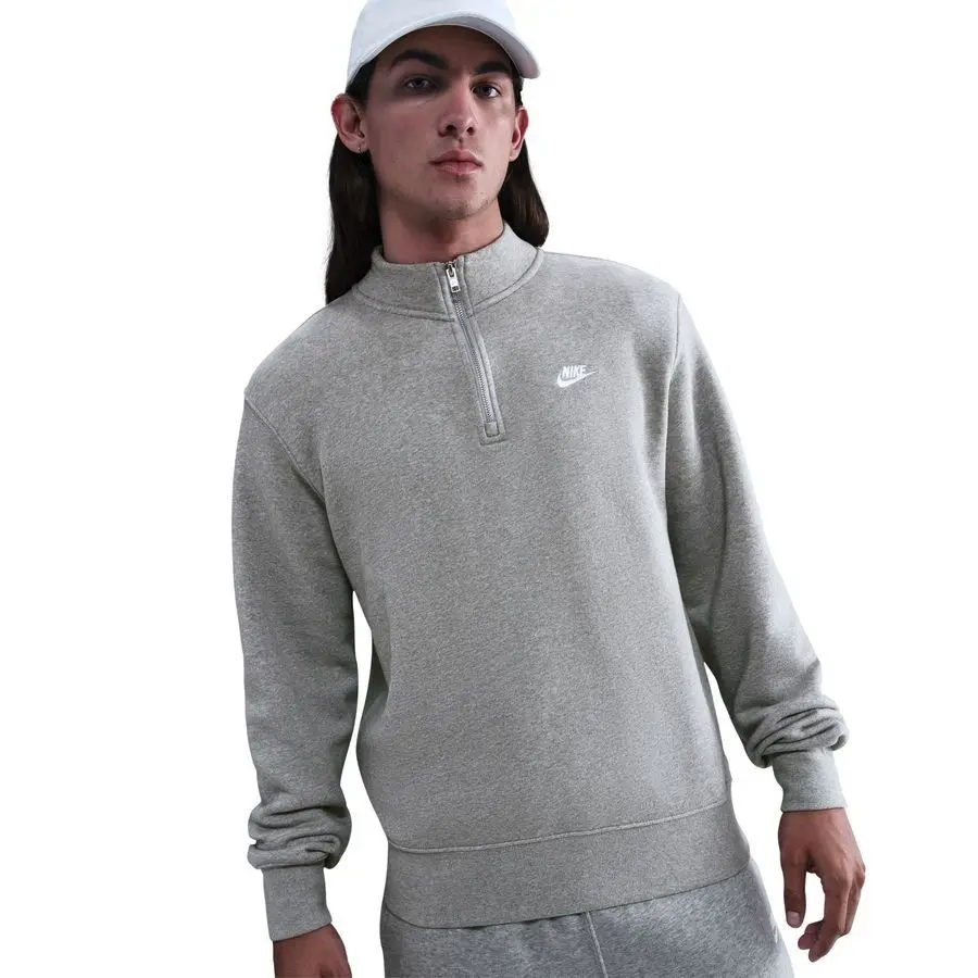 Кофта мужская Nike Club 1/2 Zip Fleece