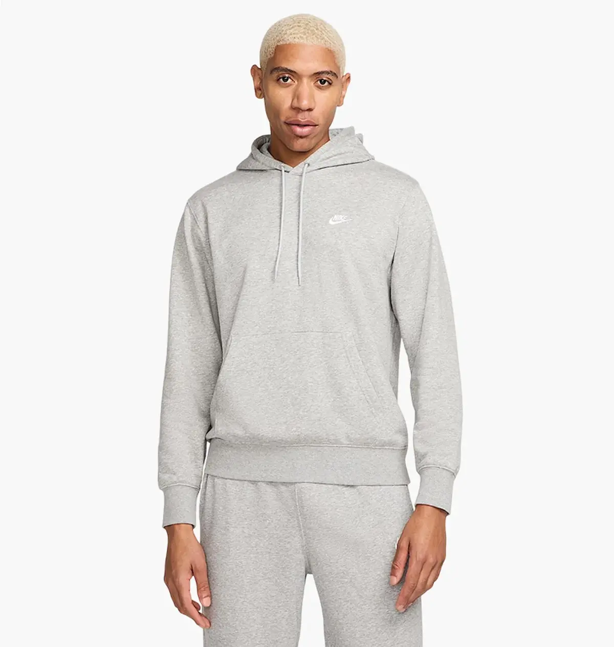 Кофта мужская Nike Club French Terry Grey