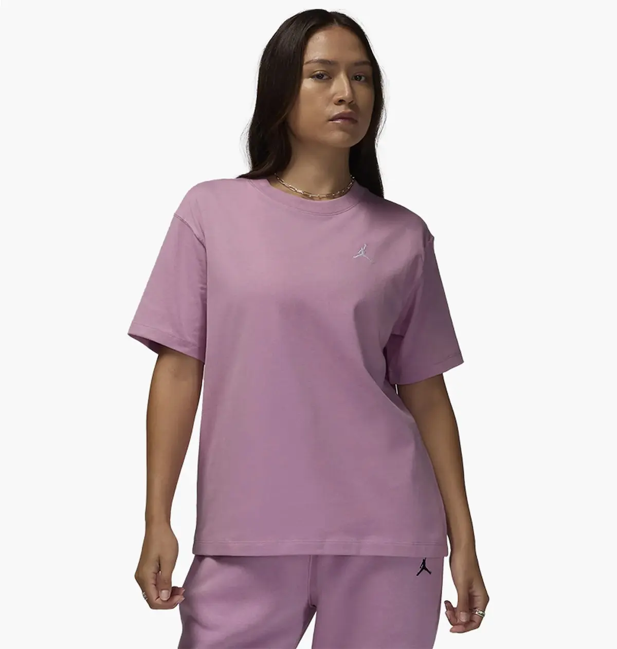 Футболка жіноча Jordan Wmns Brooklyn Essential Tee "Orchid"