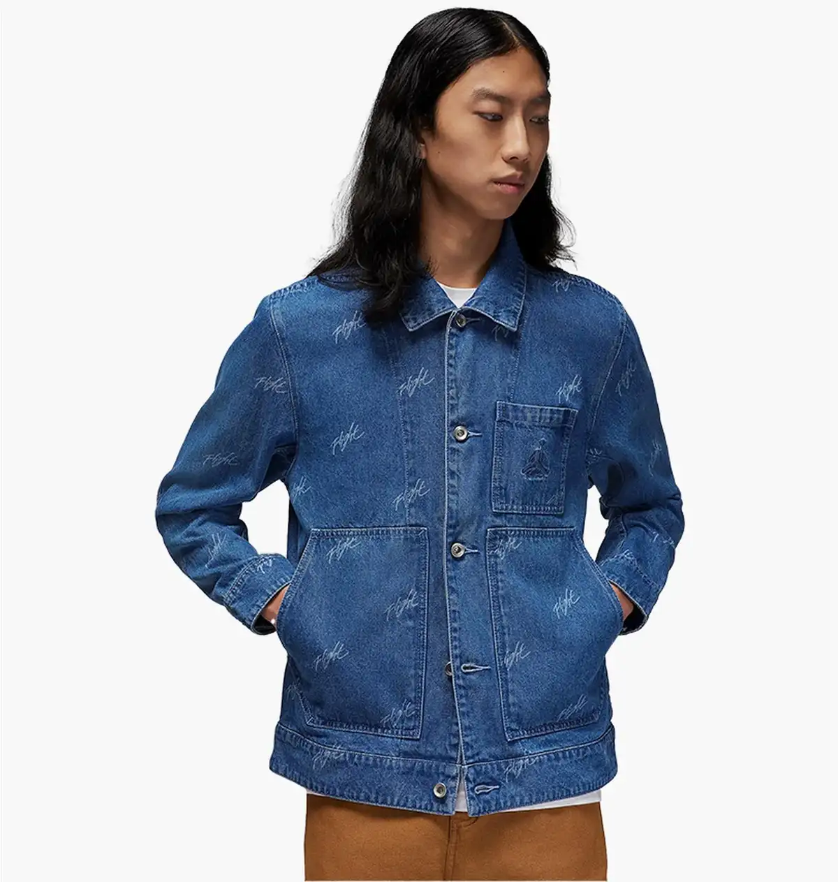 Куртка чоловіча Jordan Flight Heritage Demim-Jacke Blue