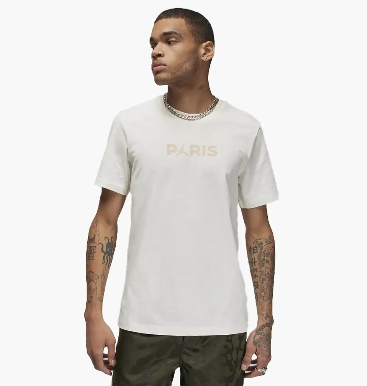 Футболка мужская Jordan Psg Logo Beige