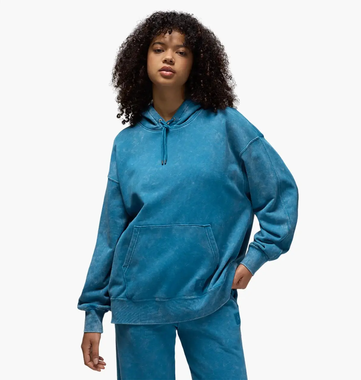 Кофта женские Jordan Flight Fleece Satin-Lined Washed Hoodie