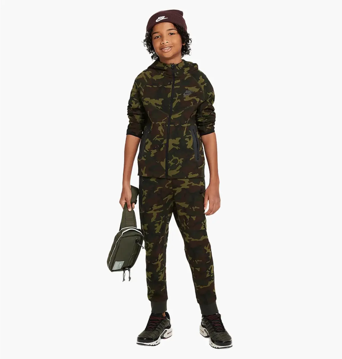 Спортивный костюм детской Nike Sportswear Tech Fleece Camo/Green