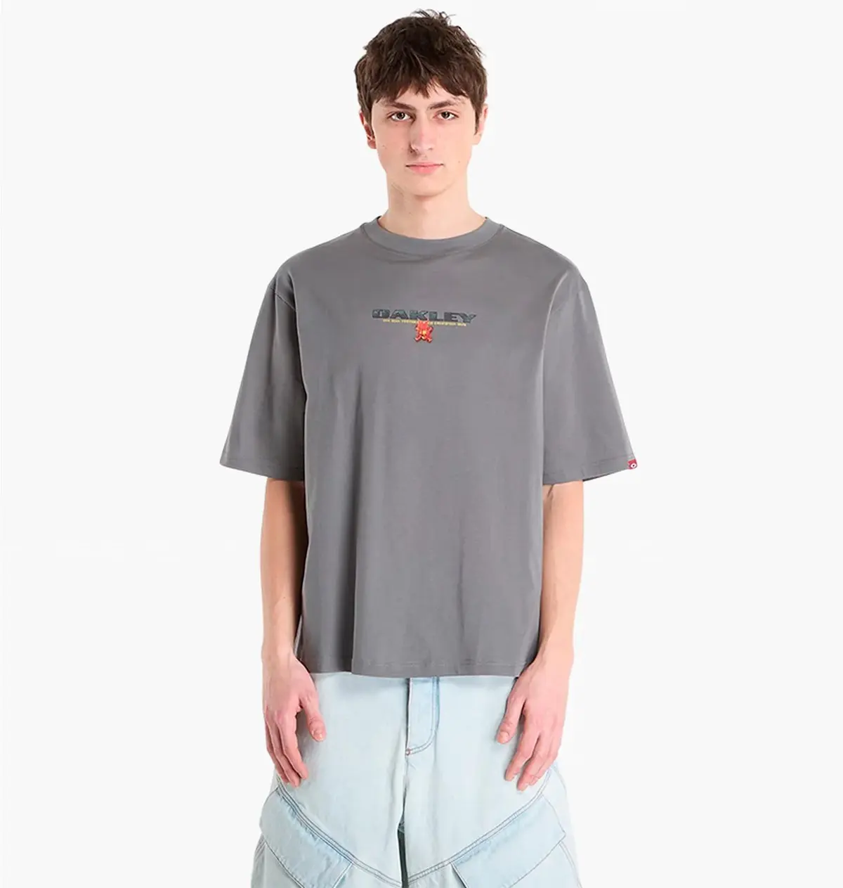 Футболка чоловіча Oakley Flame F&B Grey