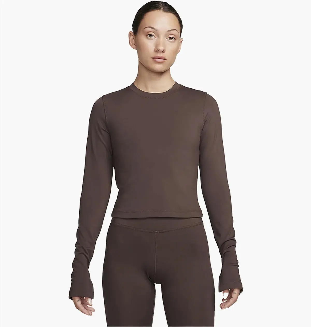 Кофта жіночі Nike One Fitted Brown