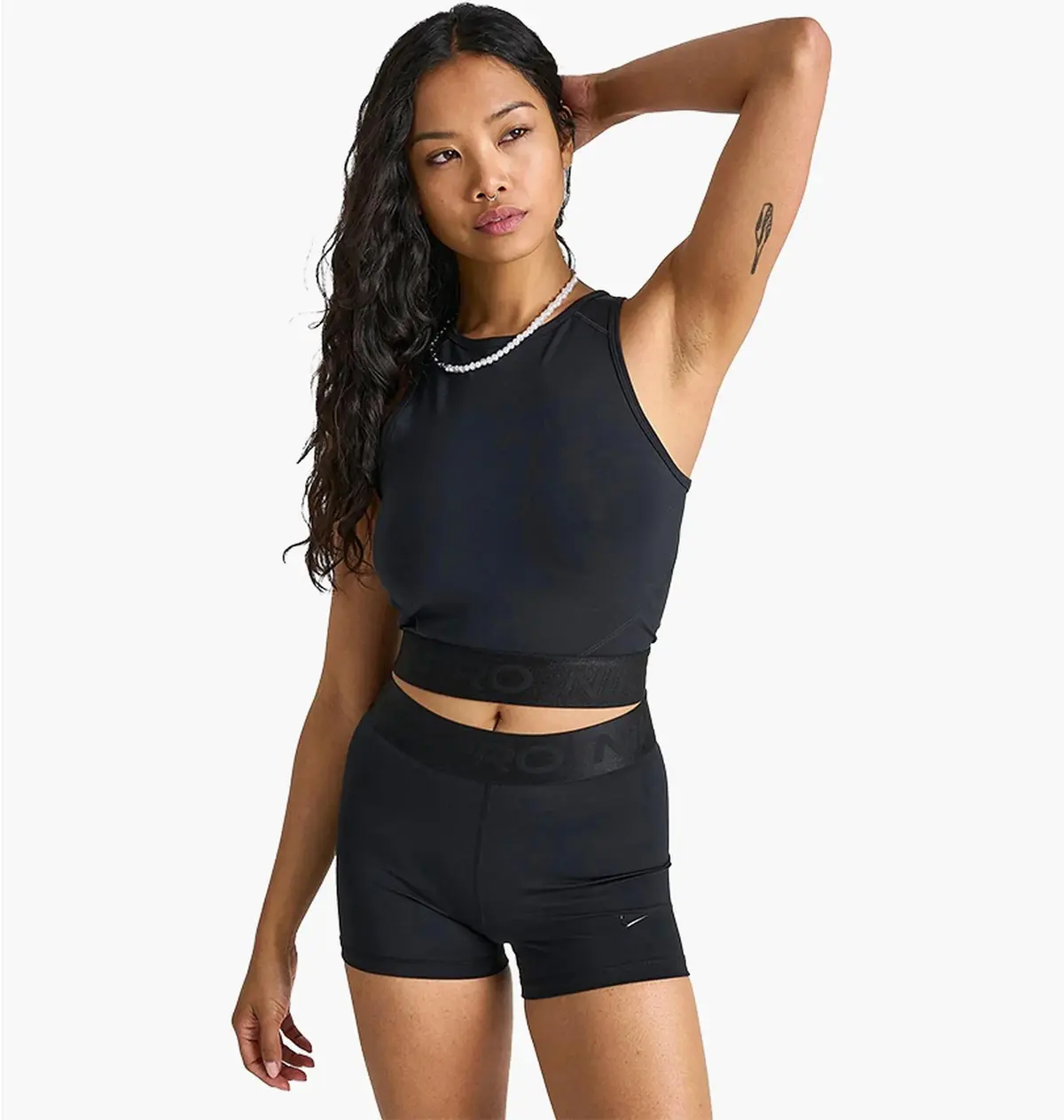 Спортивний топ жіночий Nike Pro Dri-Fit Crop Tank Black