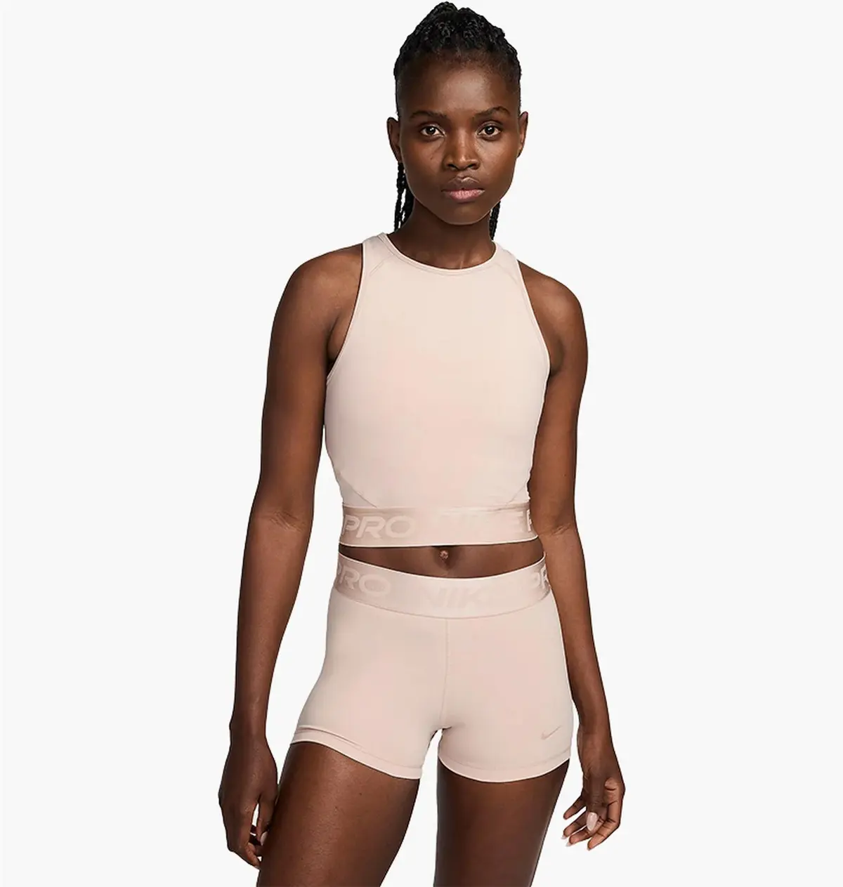 Спортивний топ жіночий Nike Pro Dri-Fit Beige