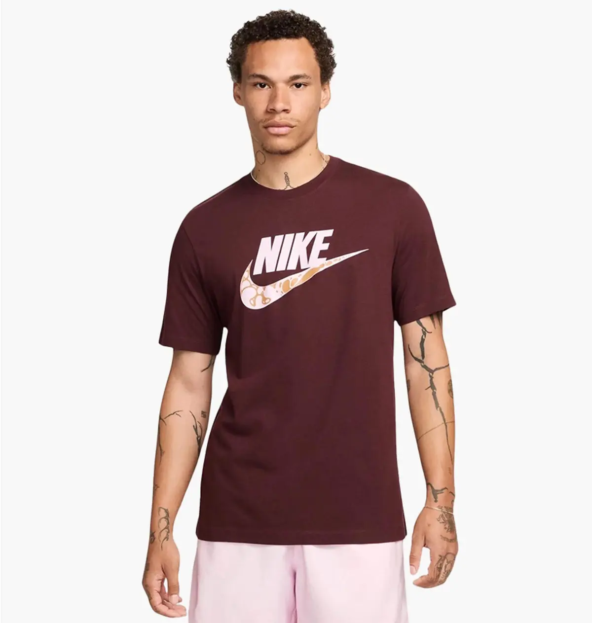 Футболка чоловіча Nike Nsw Tee 12Mo Futura Bordo