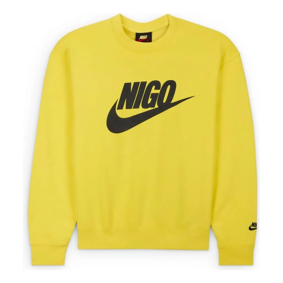 Футболка мужская Nike Nike X Nigo Fleece Sweatshirt 'Yellow Black'