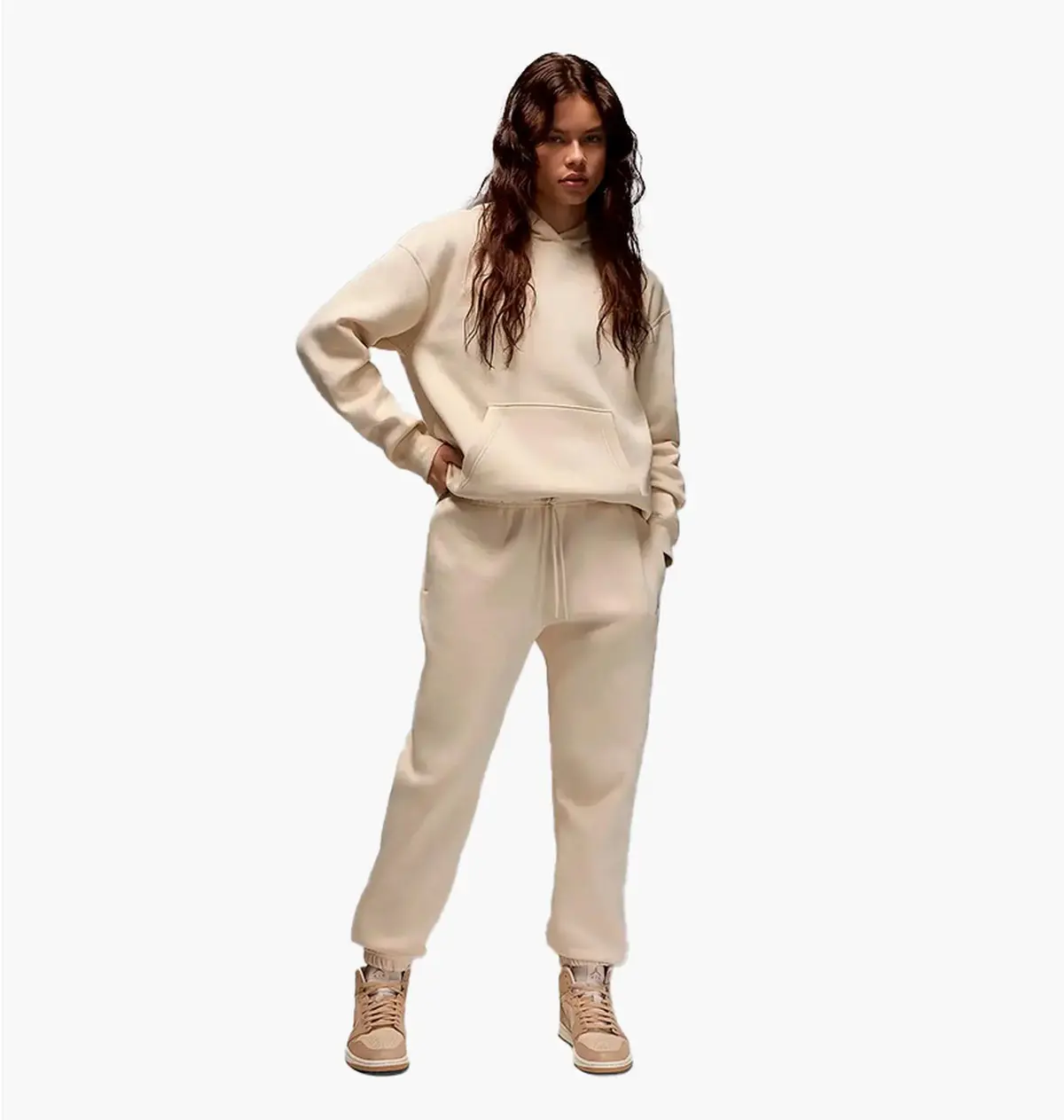 Брюки жіночі Jordan Brooklyn Fleece Beige