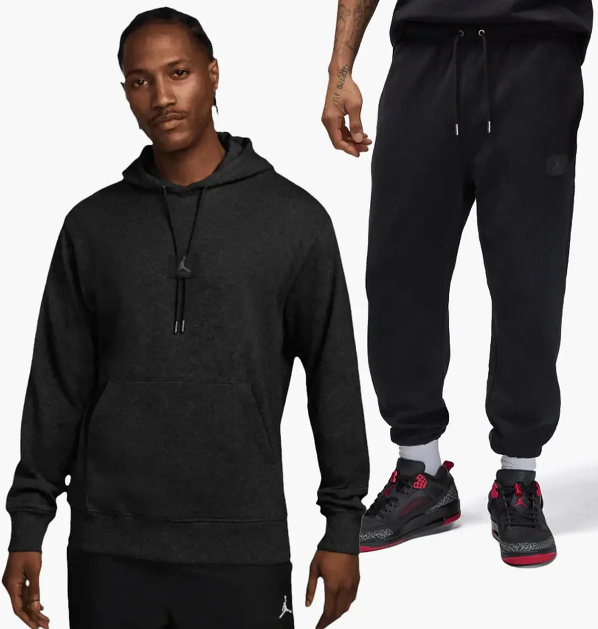 Спортивний костюм чоловічий Jordan M Flt Flc Po Black