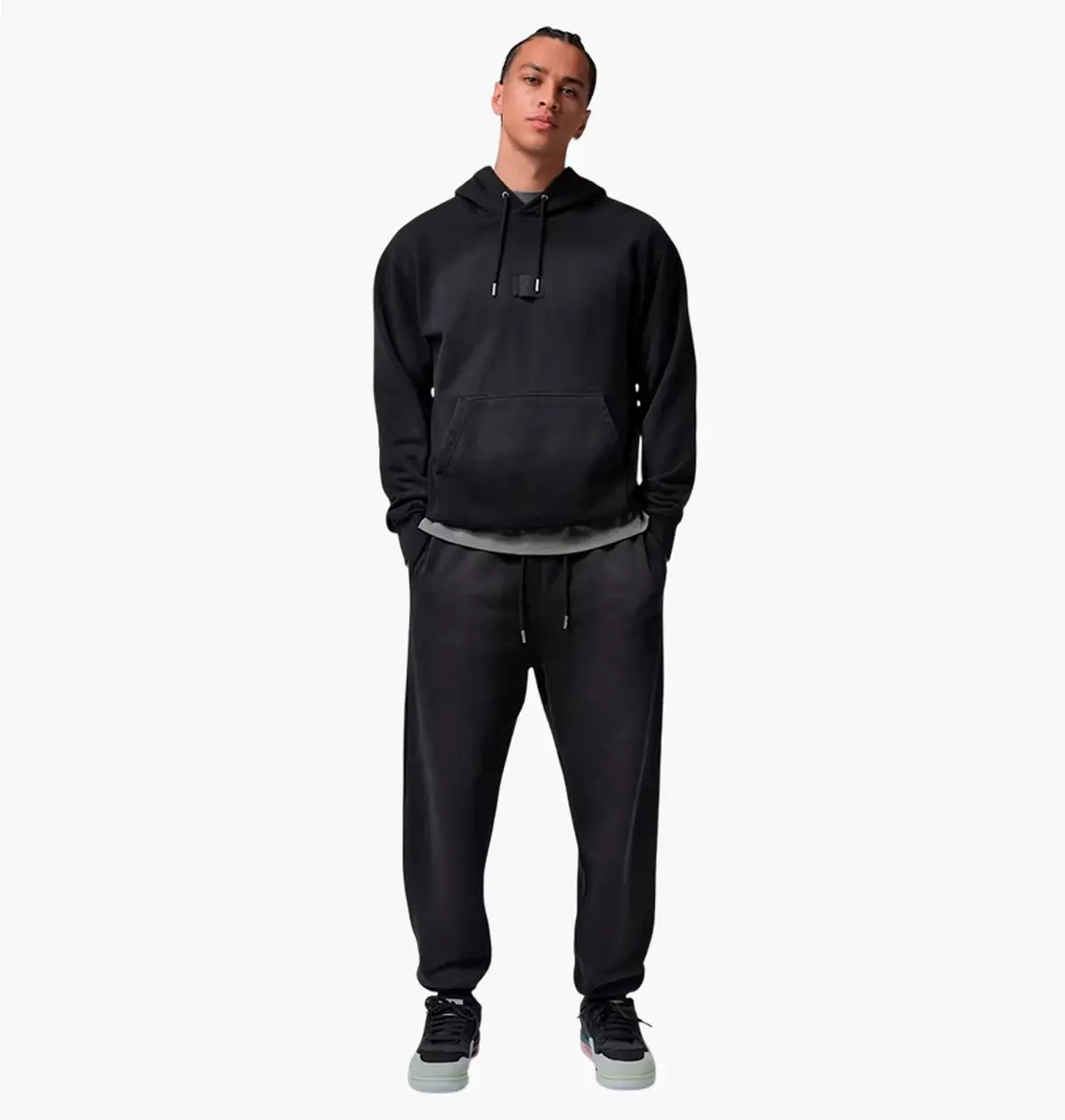 Спортивный костюм мужской Jordan Flt Flc Po Black