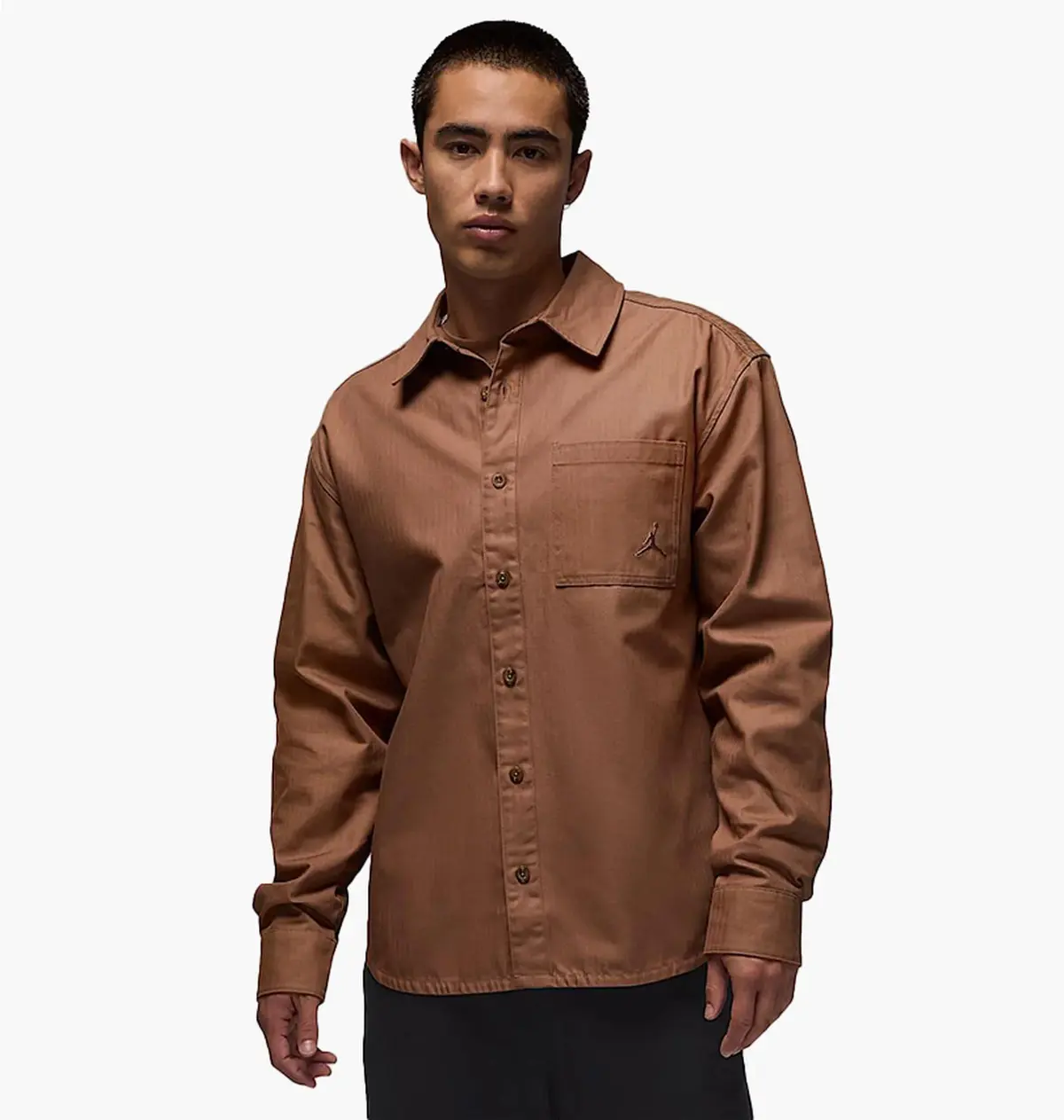 Кофта чоловіча Jordan Essentials Butto-Down Brown