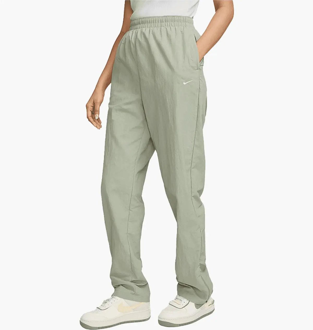 Брюки женские Nike Sportswear Essential Open-Hem Zip Pants Grey