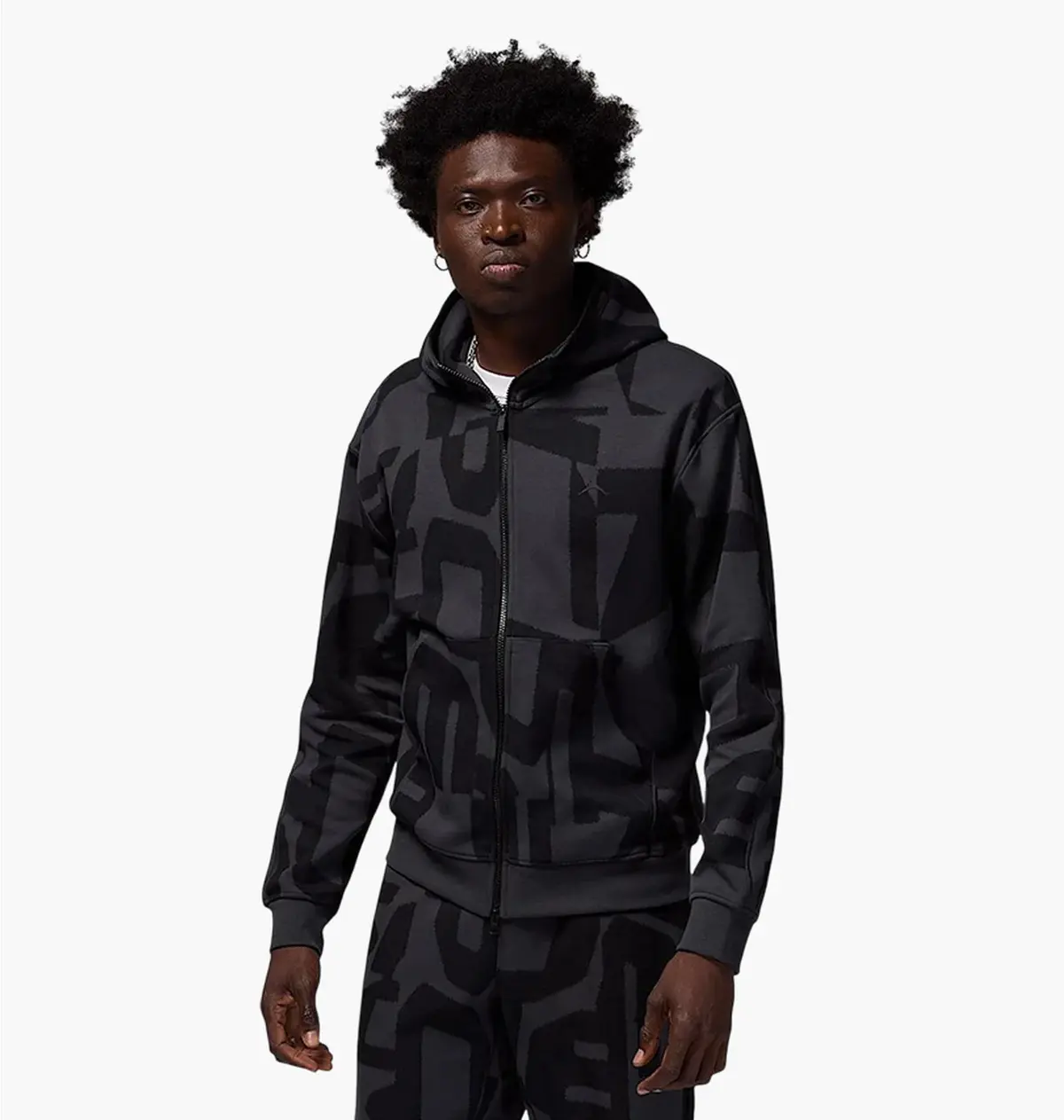 Кофта чоловіча Jordan Sport Hoop Fleece Grey/Black