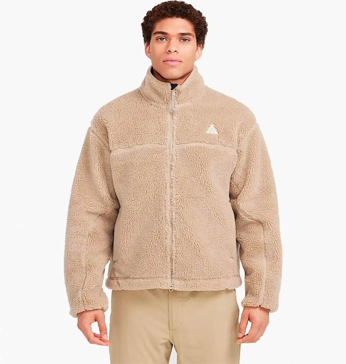 Куртка мужская Nike Acg Canwell Glacier Therma-Fit Adv Windproof Half-Z Beige
