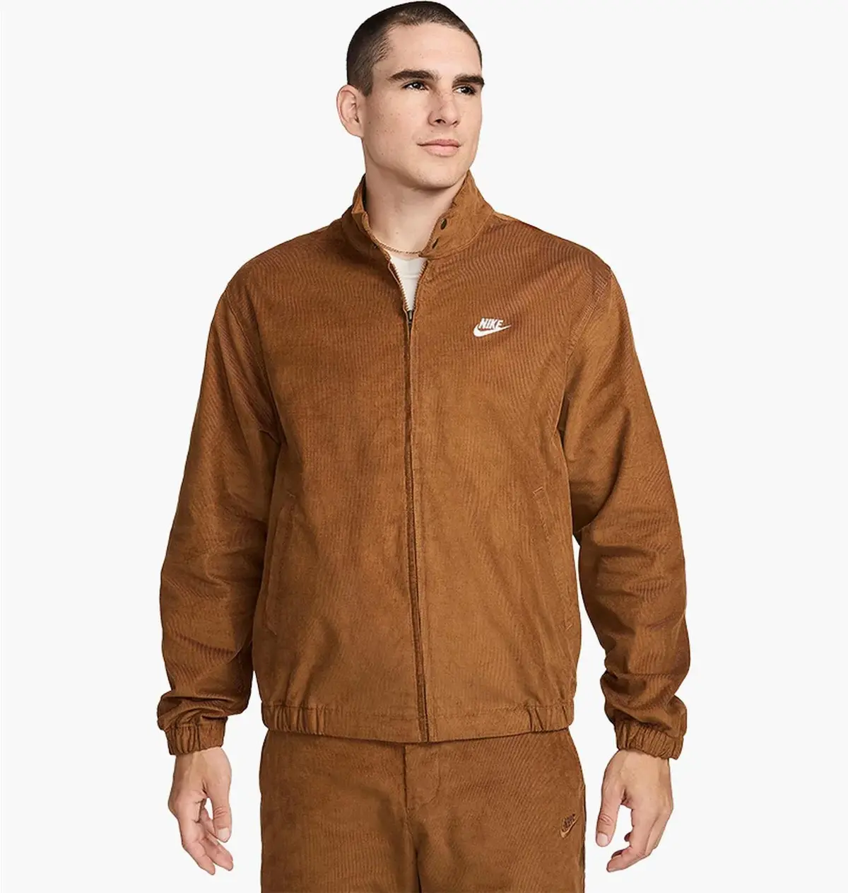 Кофта чоловіча Nike Sportswear Club Corduroy Harrington Jacket Brown
