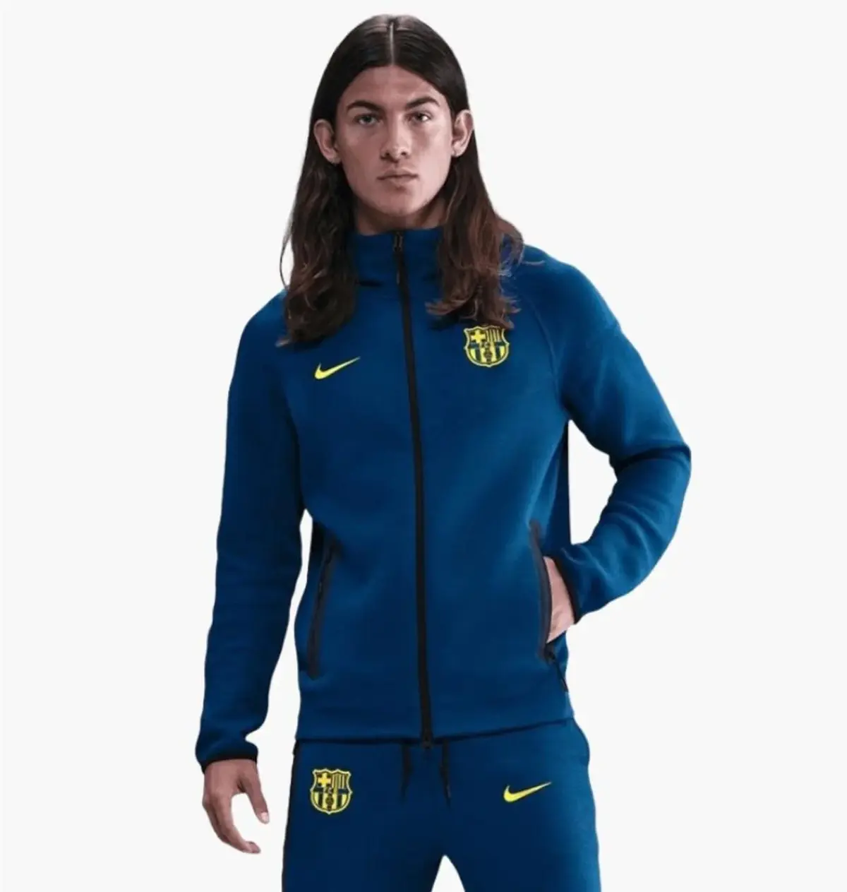 Кофта чоловіча Nike Tech Fleece Barcelona Blue