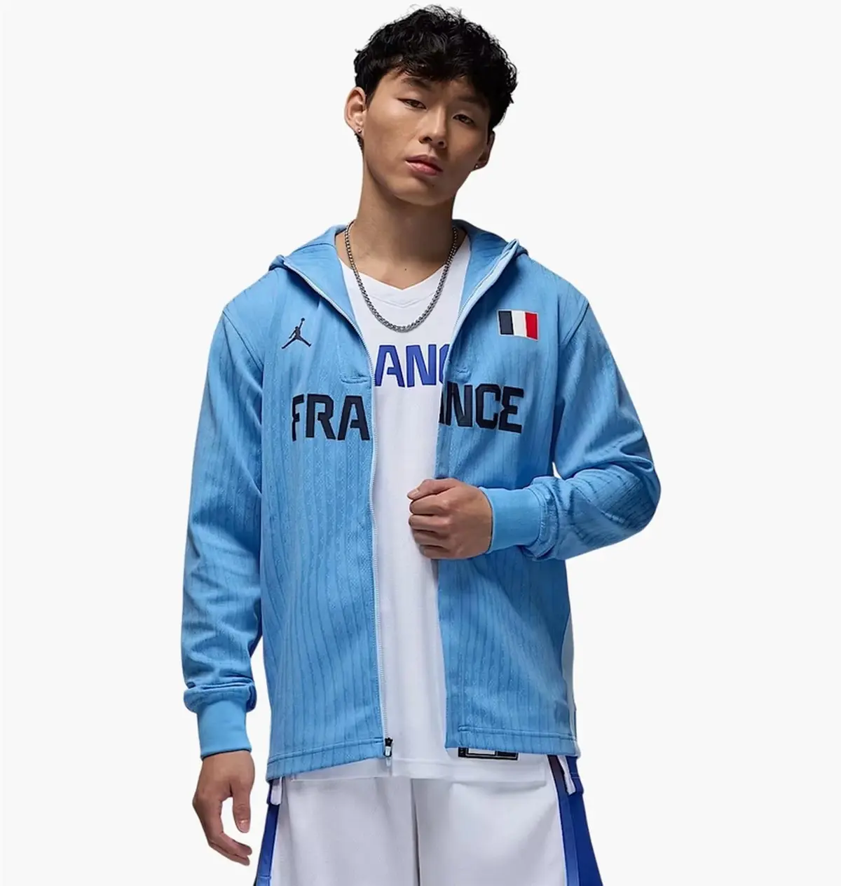 Куртка чоловіча Jordan France Dri-Fit Adv Basketball Game Blue
