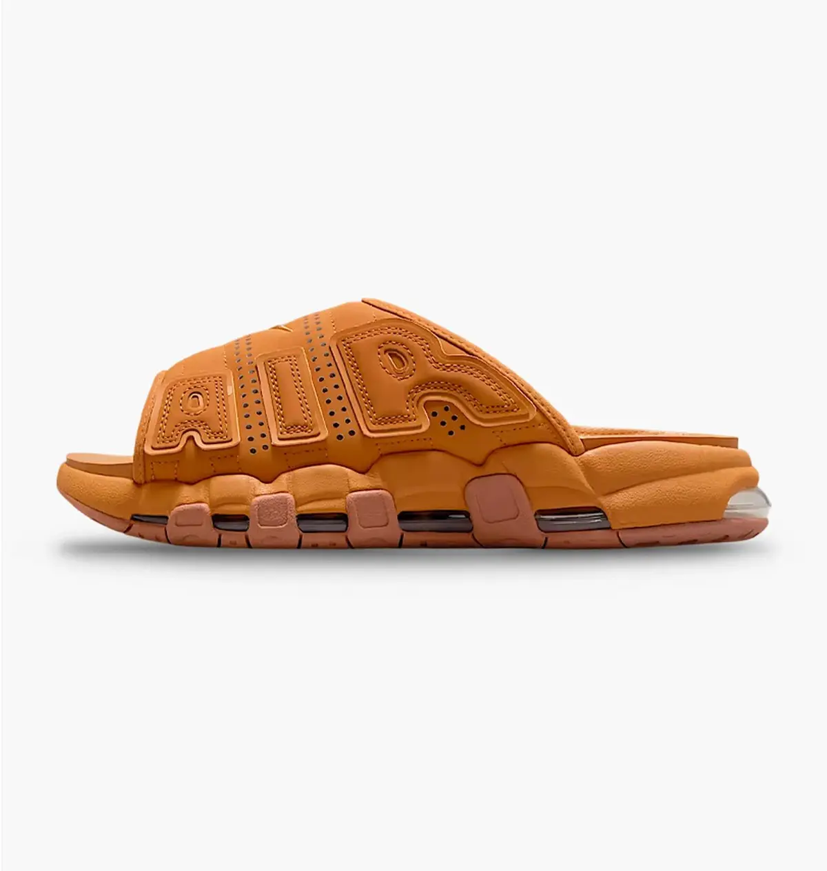 Тапочки мужские Nike Air More Uptempo коричневые FZ3113-200