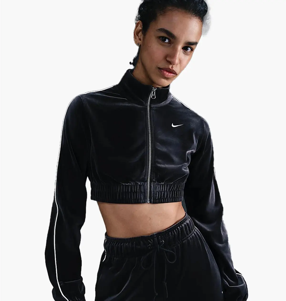 Кофта жіночі Nike Cllctn Velour Fz Black