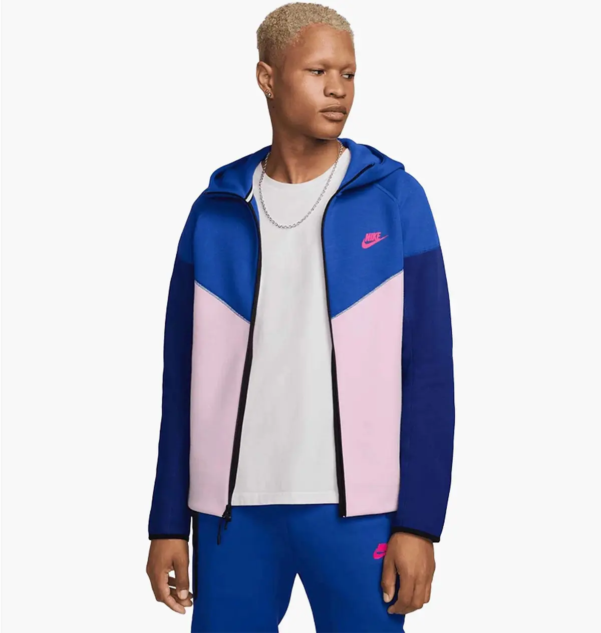 Кофта унісекс Nike Tech Fleece Blue/Pink