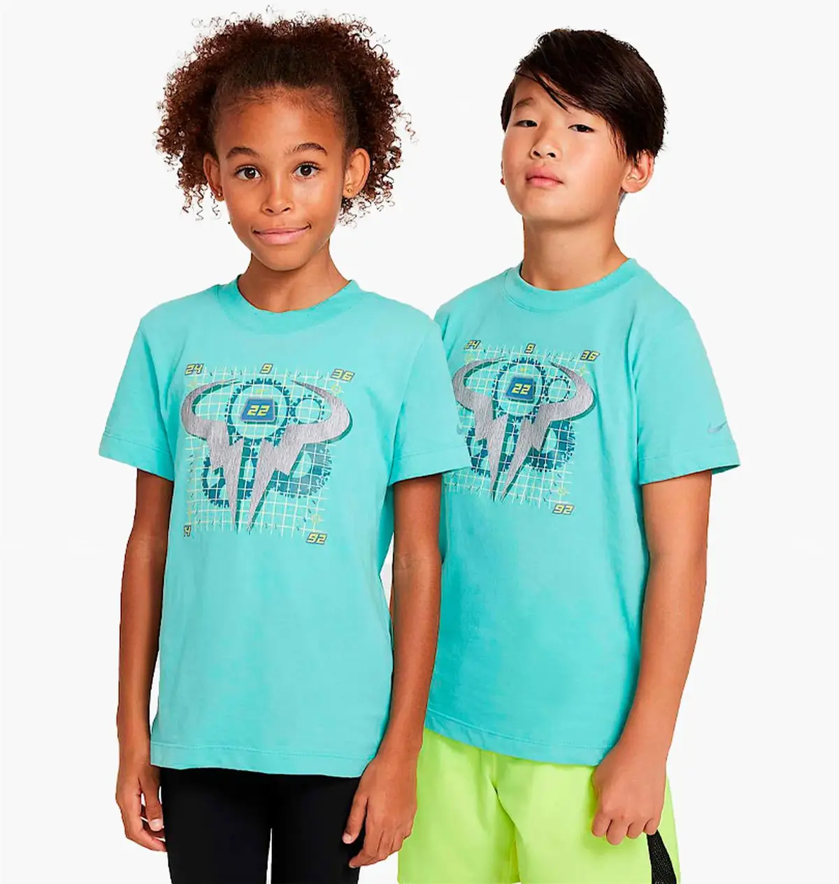 Футболка детская Nike Court Rafa Turquoise