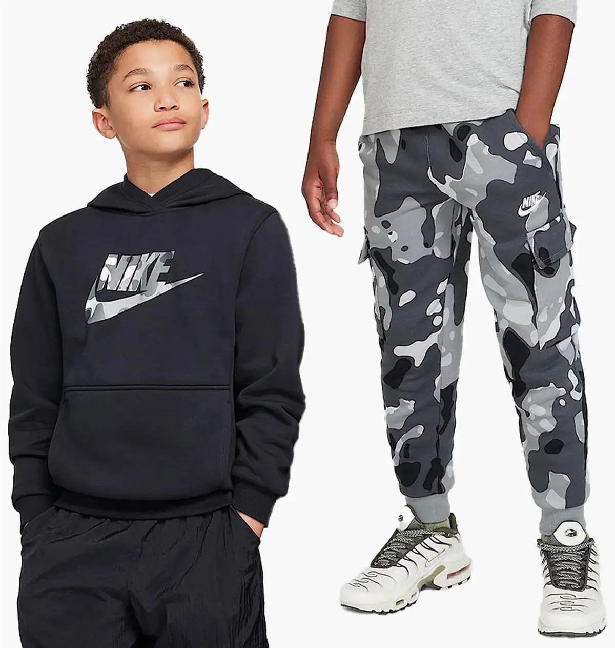 Спортивний костюм дитячий Nike Nsw Club Flc Camo/Black