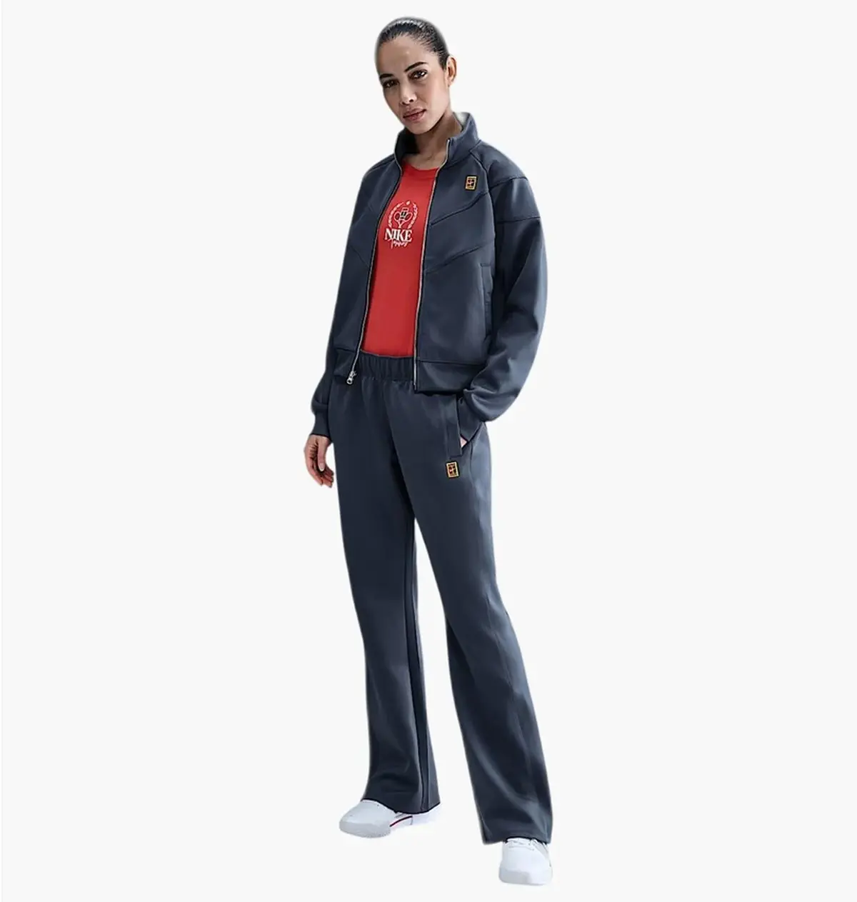Брюки женские Nike Court Heritage Windrunner Womens Mid- Rise Tennis Trousers Blue