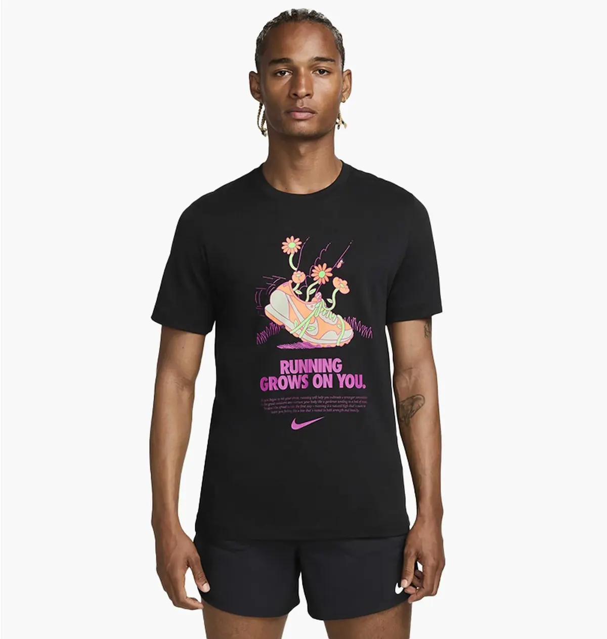 Футболка мужская Nike Dri-Fit Tee Run Dna Fa24 черная FZ8065-010