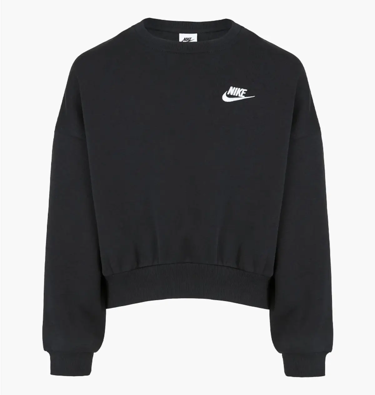 Свитер детской Nike Sportswear Club Fleece Boxy Crew-Neck Black