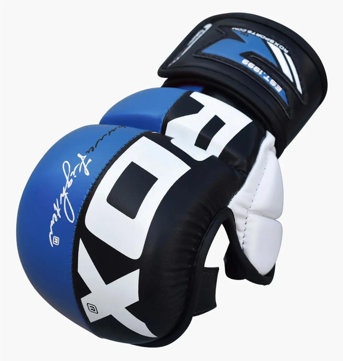 Боксерські рукавиці Rdx Grappling Gloves Rex T6 Plus Blue/Black