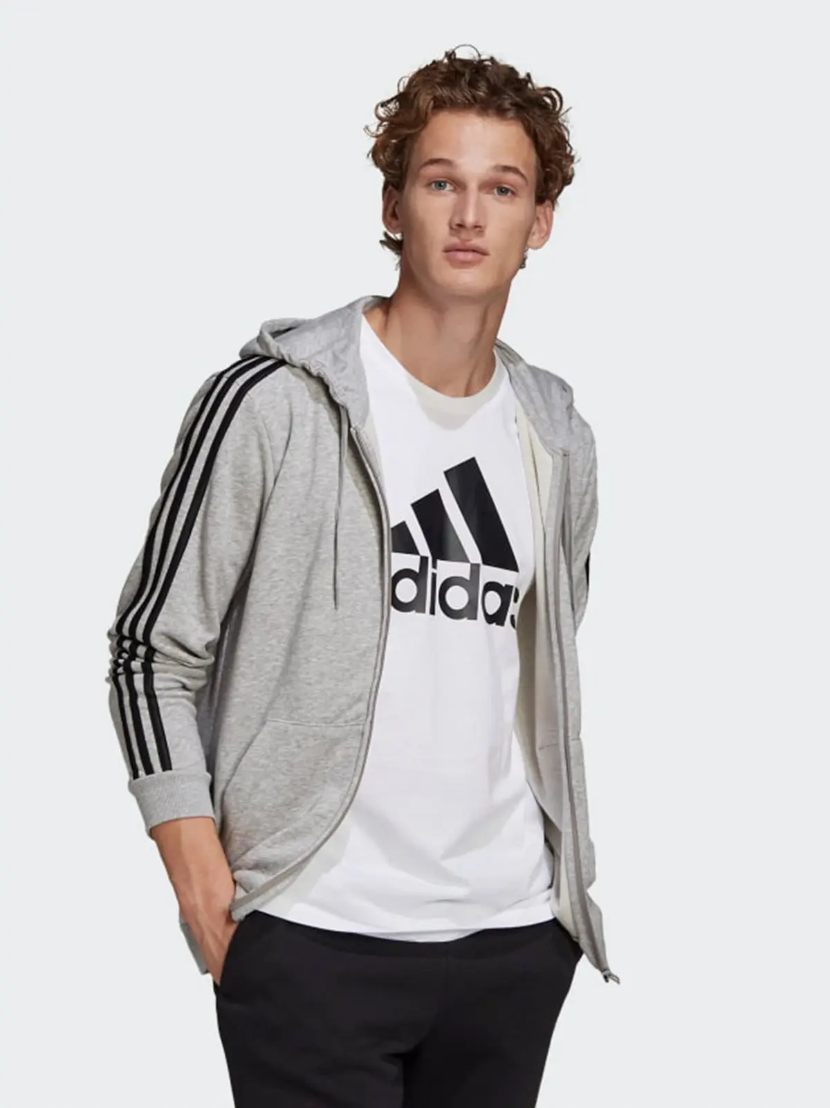 Кофта чоловіча Adidas Essentials 3-Stripes Sportswear