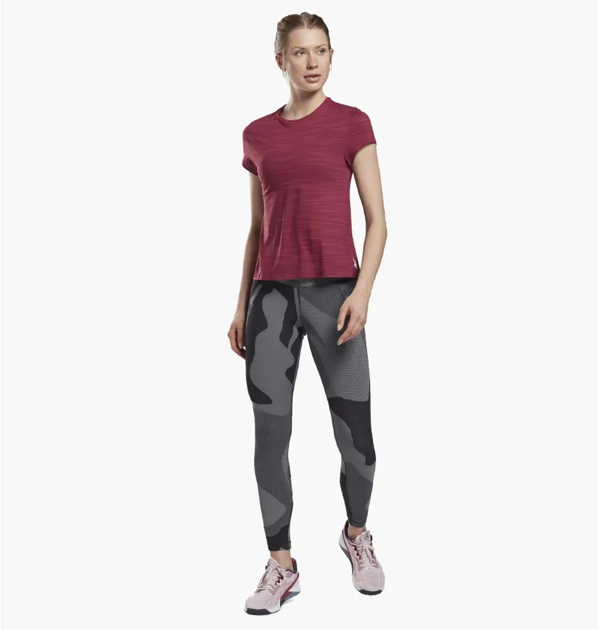 Футболка женская Reebok Workout Ready Activchill T-Shirt Bordo Gr9523