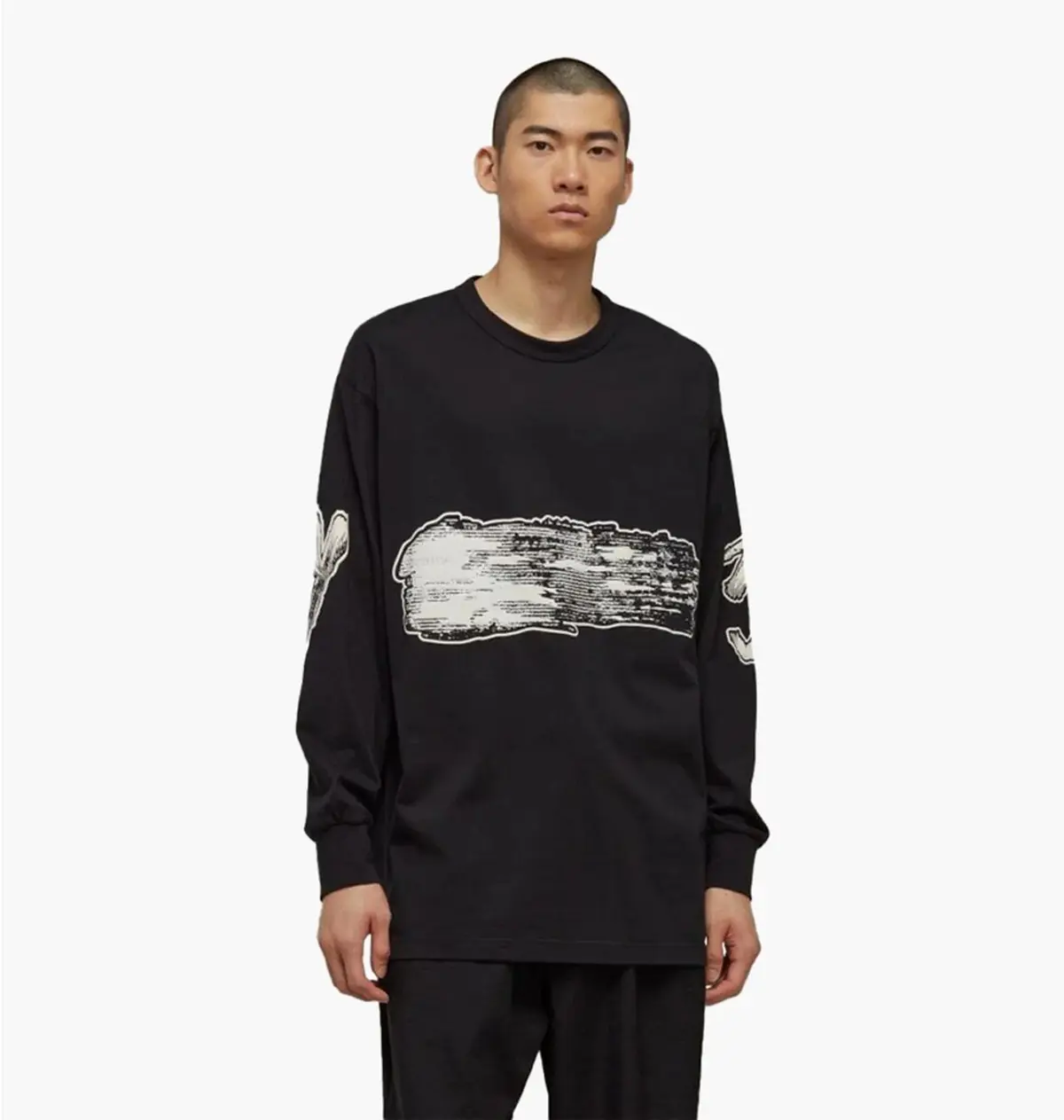 Кофта унисекс Adidas Y-3 Gfx Ls Tee Black