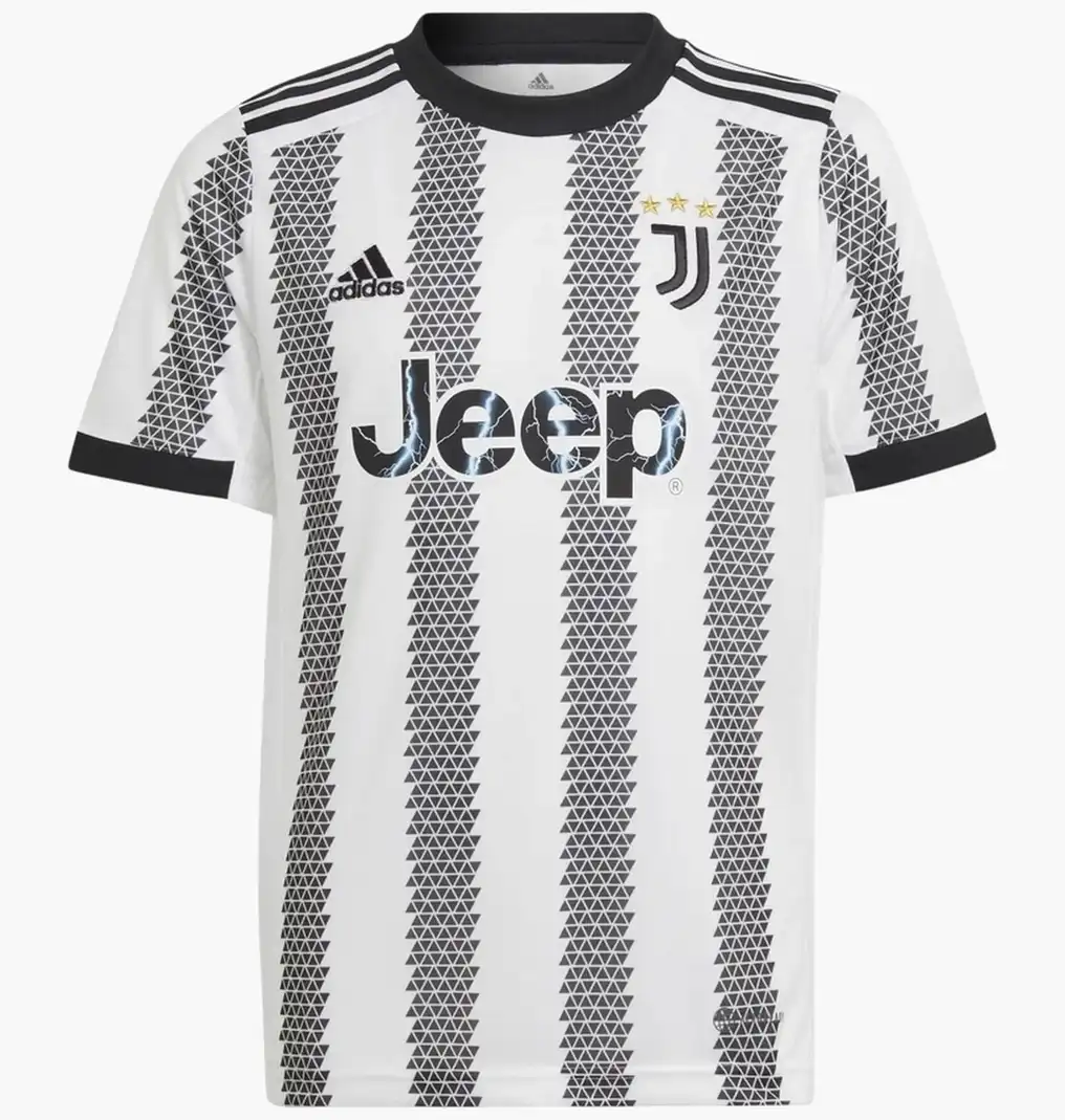 Футболка детская Adidas Juventus Home Shirt 2022/23 White/Black
