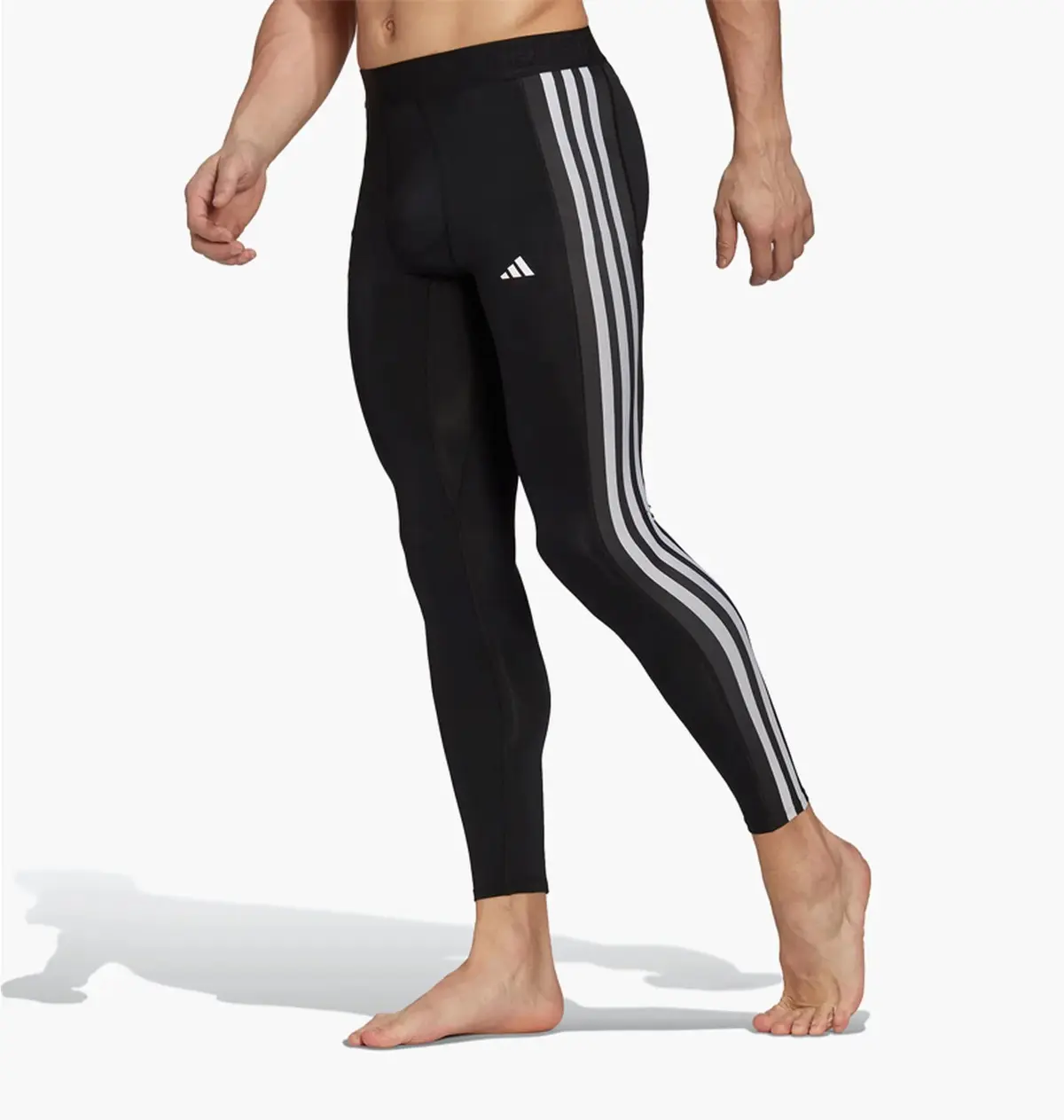 Термобілизна чоловіча Adidas Techfit 3-Stripes Training Long Tights Black