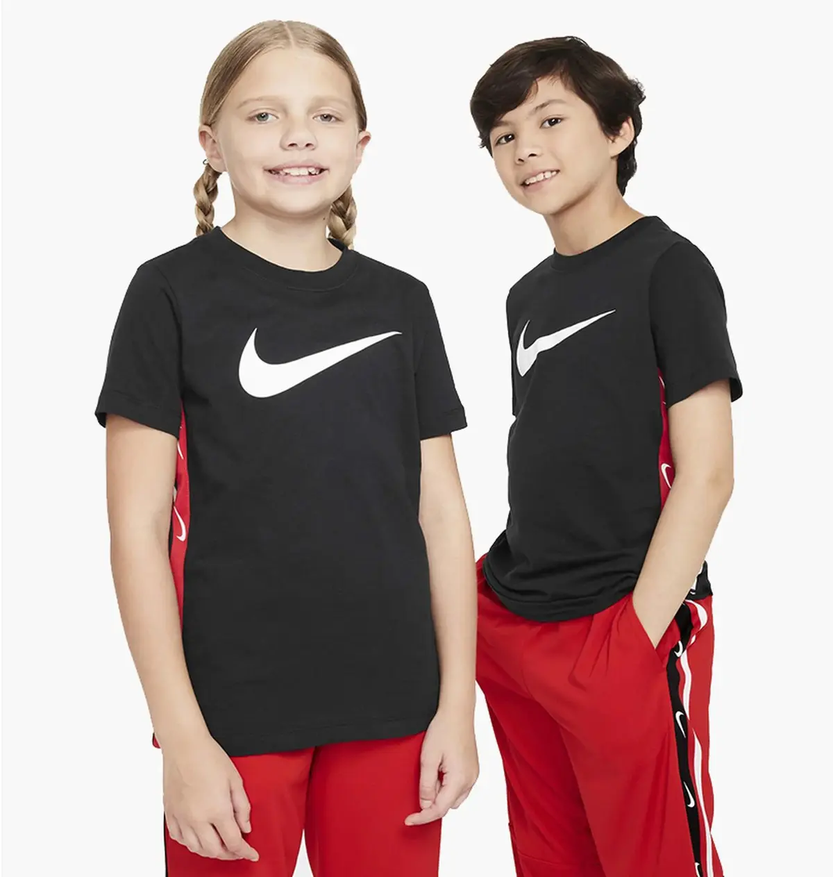 Футболка детская Nike Sportswear Club+ Poly Tee Black Boy's T-Shirt