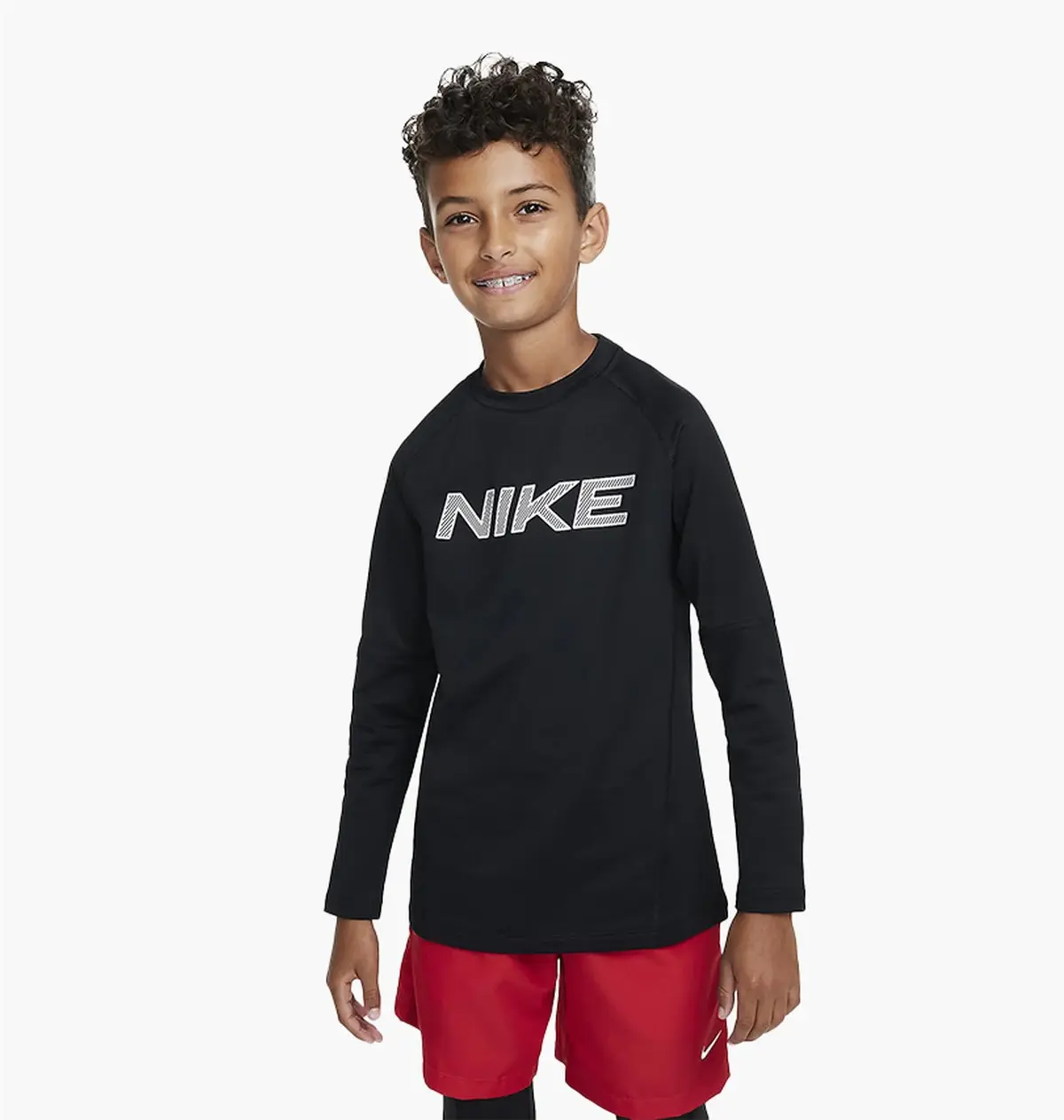Свитер детской Nike Df Ls Crew Warm Black