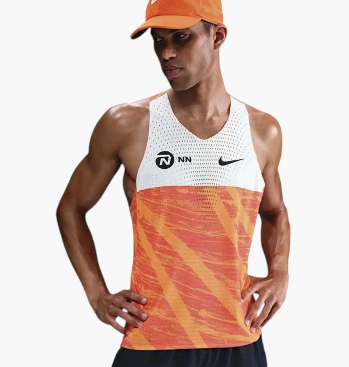 Майка мужская Nike Aeroswift Next Nature Orange/White