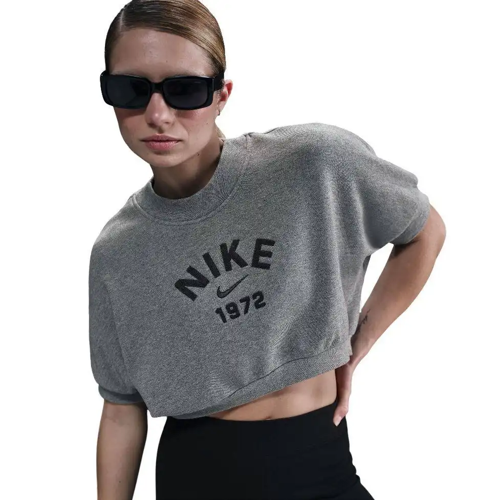 Футболка жіноча Nike Nsw French Terry Cropped Crew Top