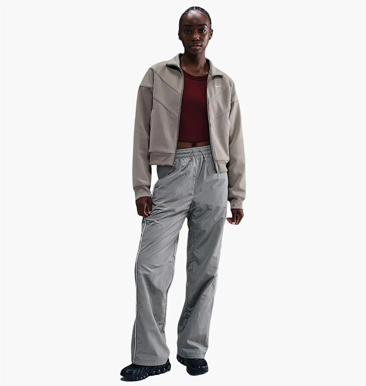 Кофта женские Nike W Wr Poly Grey