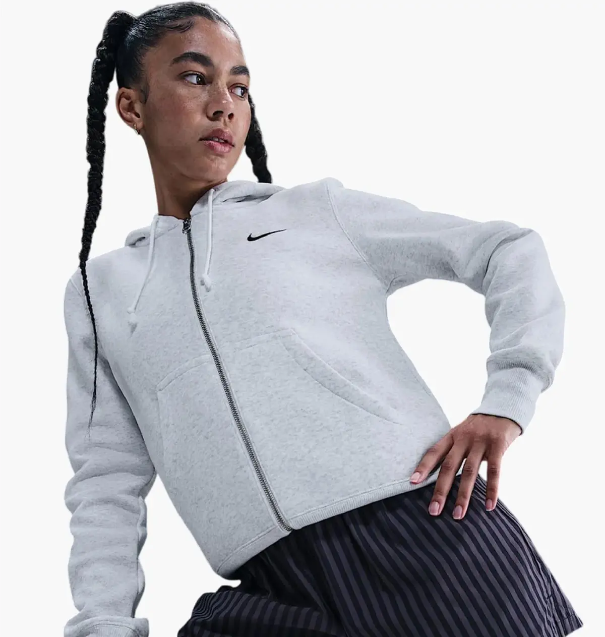 Кофта женские Nike Sportswear Phoenix Fleece Grey