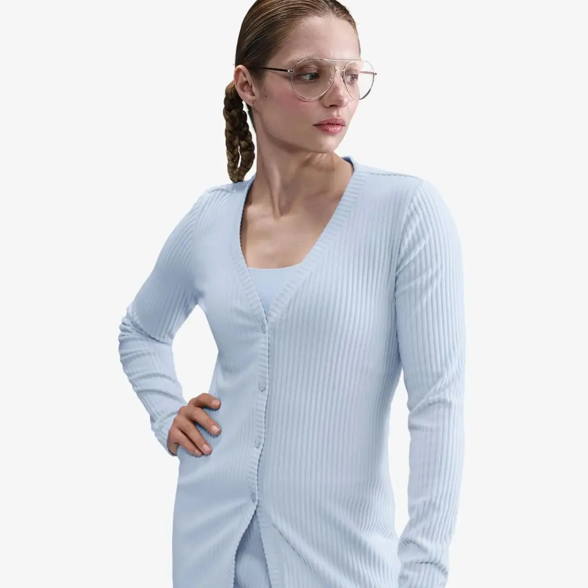 Кофта женские Nike W Nsw Nk Chll Knt Rib Cardigan