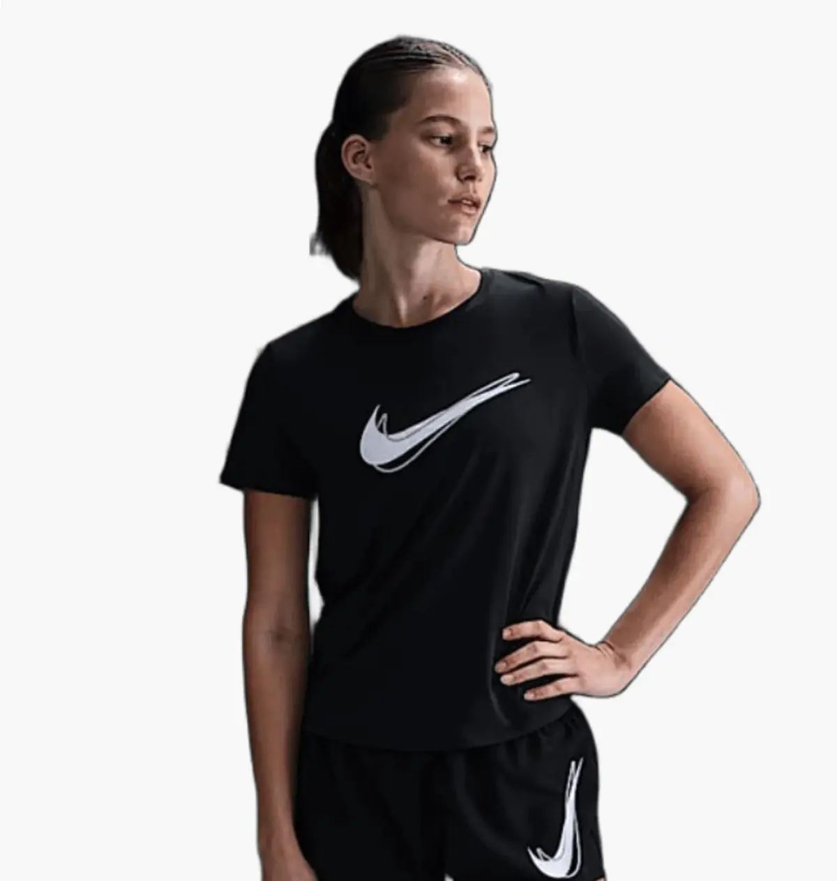 Футболка жіноча Nike One Swoosh Dri-Fit Short-Sleeve Running Top