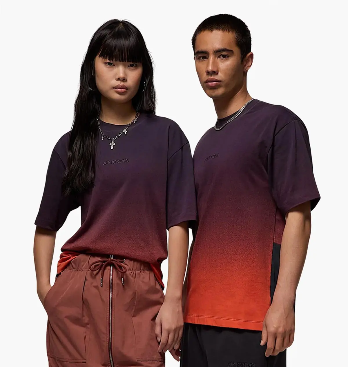 Футболка унісекс Jordan 85 Gradient Sky Ss Crew Violet/Orange